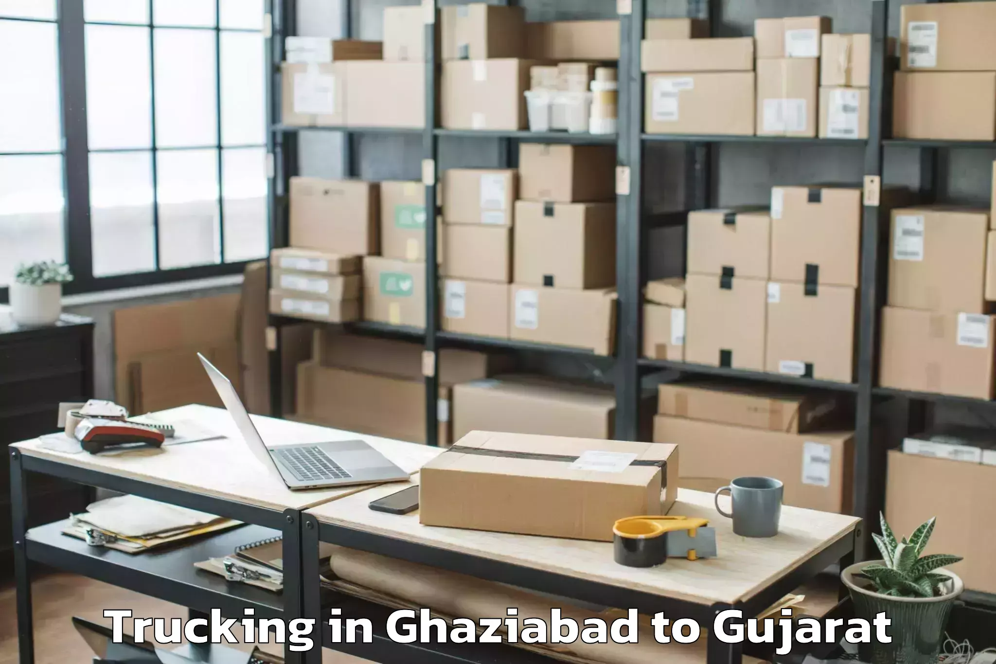 Top Ghaziabad to Palitana Trucking Available